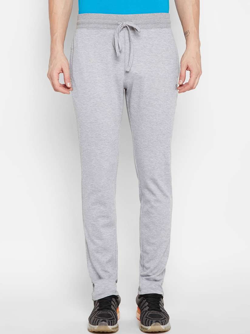 Buy BODYACTIVE Men Grey Melange Solid Straight Fit Trackpants Track Pants for Men 10506718 Myntra