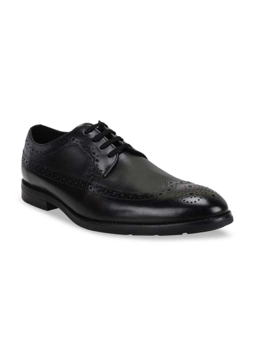 Buy Clarks Men Black Solid Leather Formal Brogues Formal Shoes for Men 10513238 Myntra