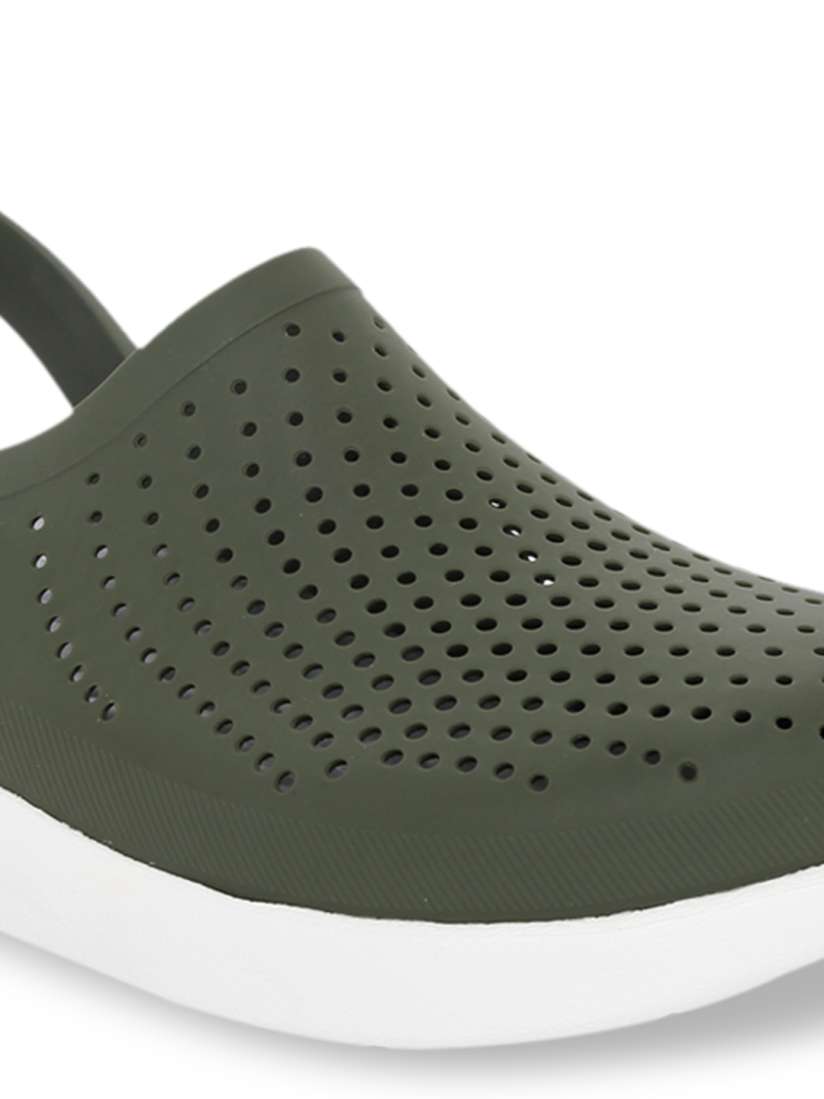 Buy Crocs Literide Unisex Olive Green Solid Clogs Flip Flops for Unisex 10549700 Myntra