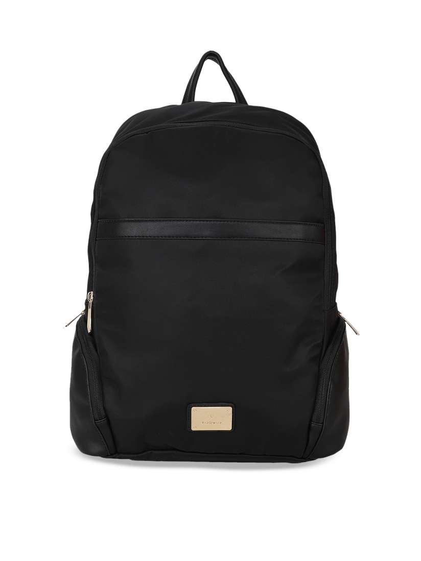 Buy Van Heusen Black Solid Backpack Backpacks for Women 10564624 Myntra