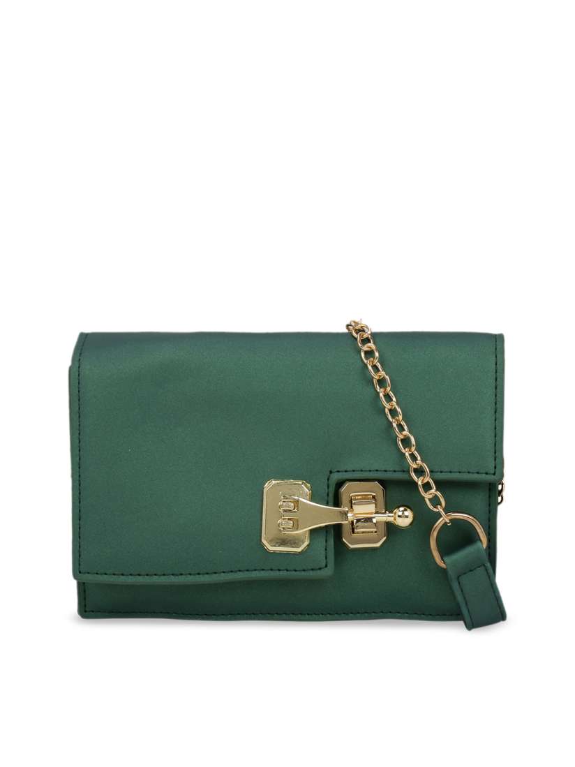 Buy Satchel Bags Green Solid Sling Bag Handbags for Women 10390693 Myntra