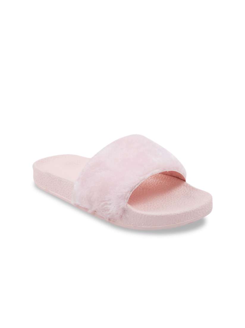 Buy ZAPATOZ Women Pink Solid Sliders Flip Flops for Women 10415228 Myntra