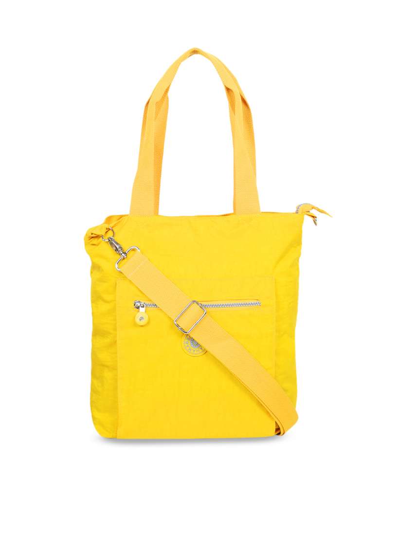 Buy BAHAMA Crinkle Range Yellow Solid Shoulder Bag Handbags for Women 10616270 Myntra