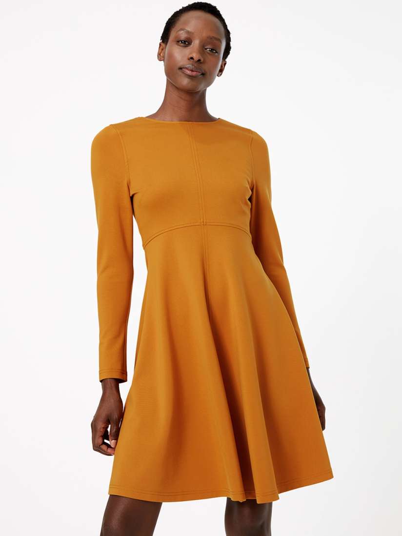 Buy Marks Spencer Women Solid Yellow Fit and Flare Dress Dresses for Women 10648256 Myntra