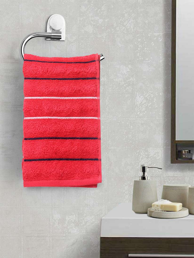 Buy Portico New York Unisex Red Stripped Hand towel Hand Towels for Unisex 10648664 Myntra