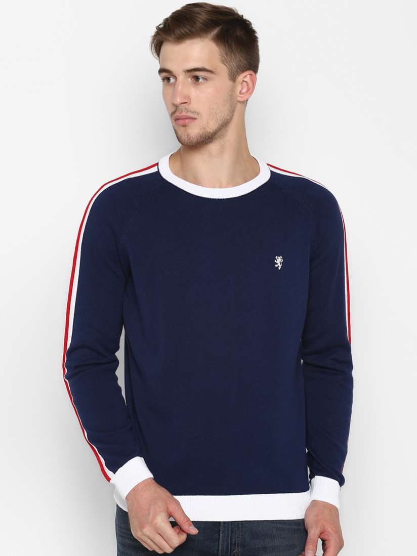 Buy Red Tape Men Navy Blue Solid Sweater Sweaters for Men 10654574 Myntra