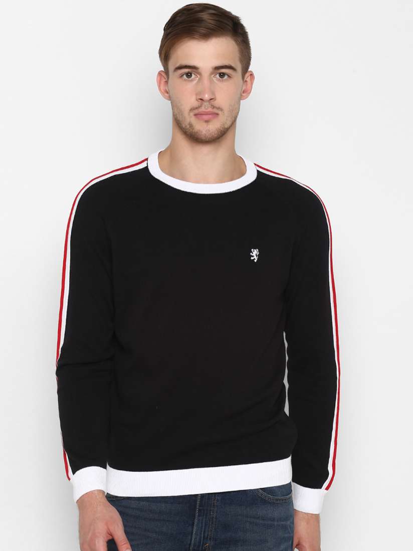 Buy Red Tape Men Black Solid Sweater Sweaters for Men 10654518 Myntra