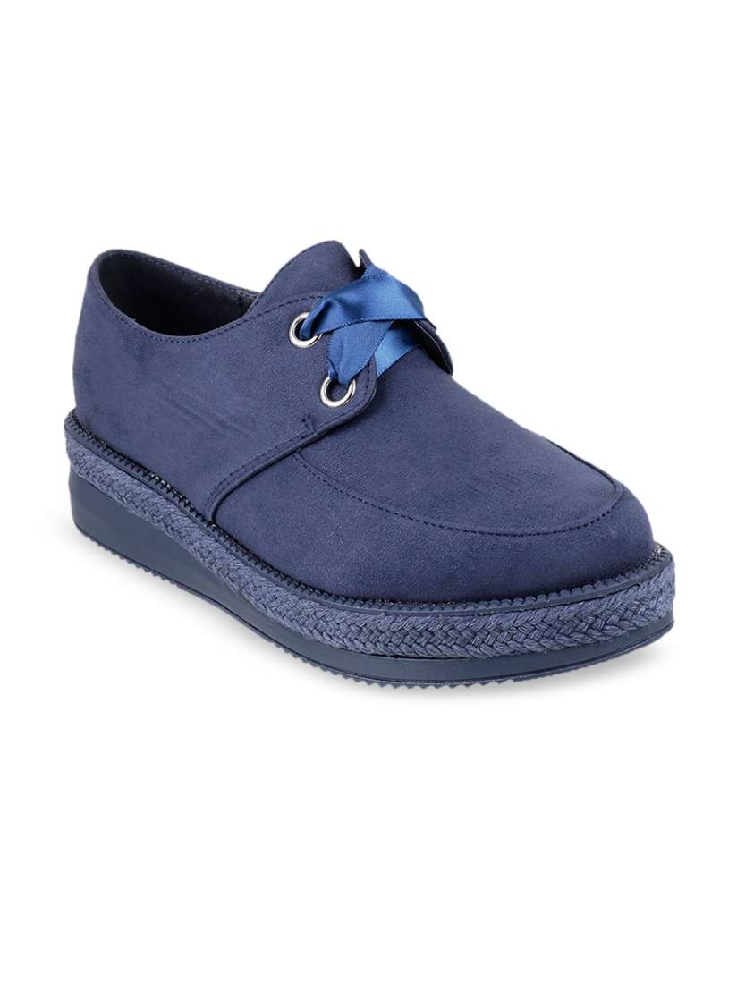 Buy Mochi Women Blue Derbys Casual Shoes for Women 10682386 Myntra