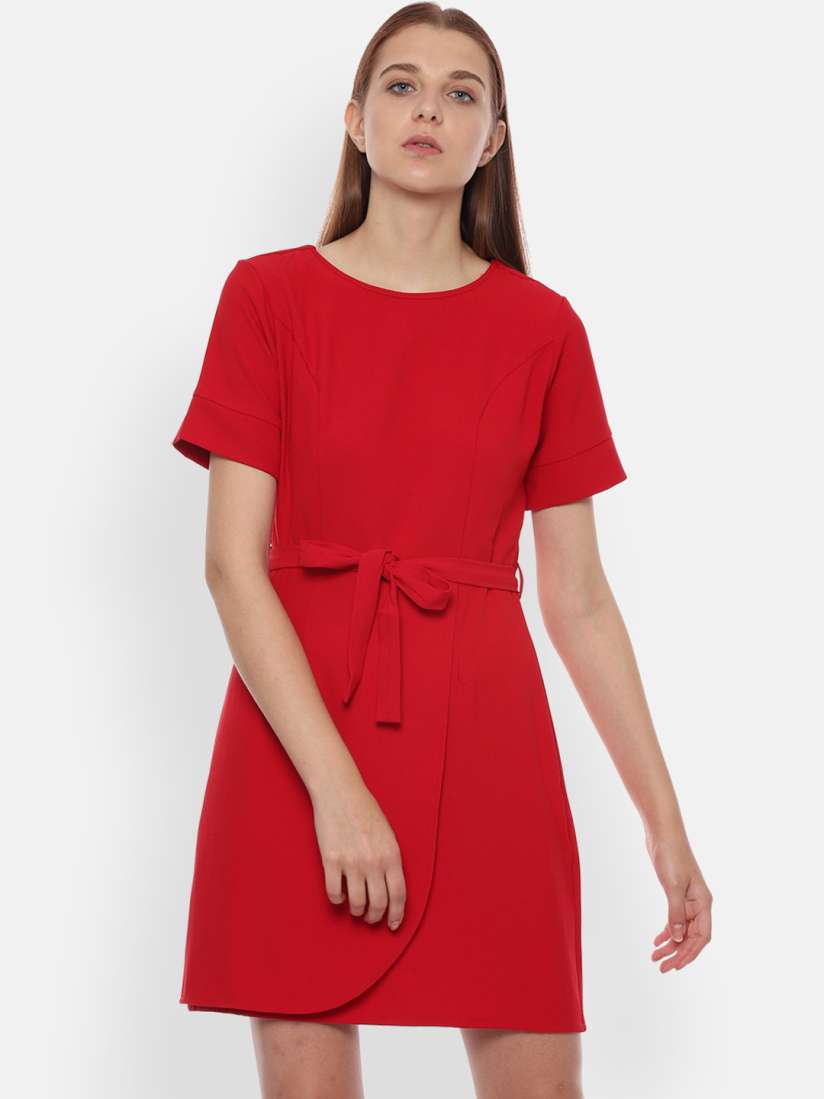 Allen solly red dress store