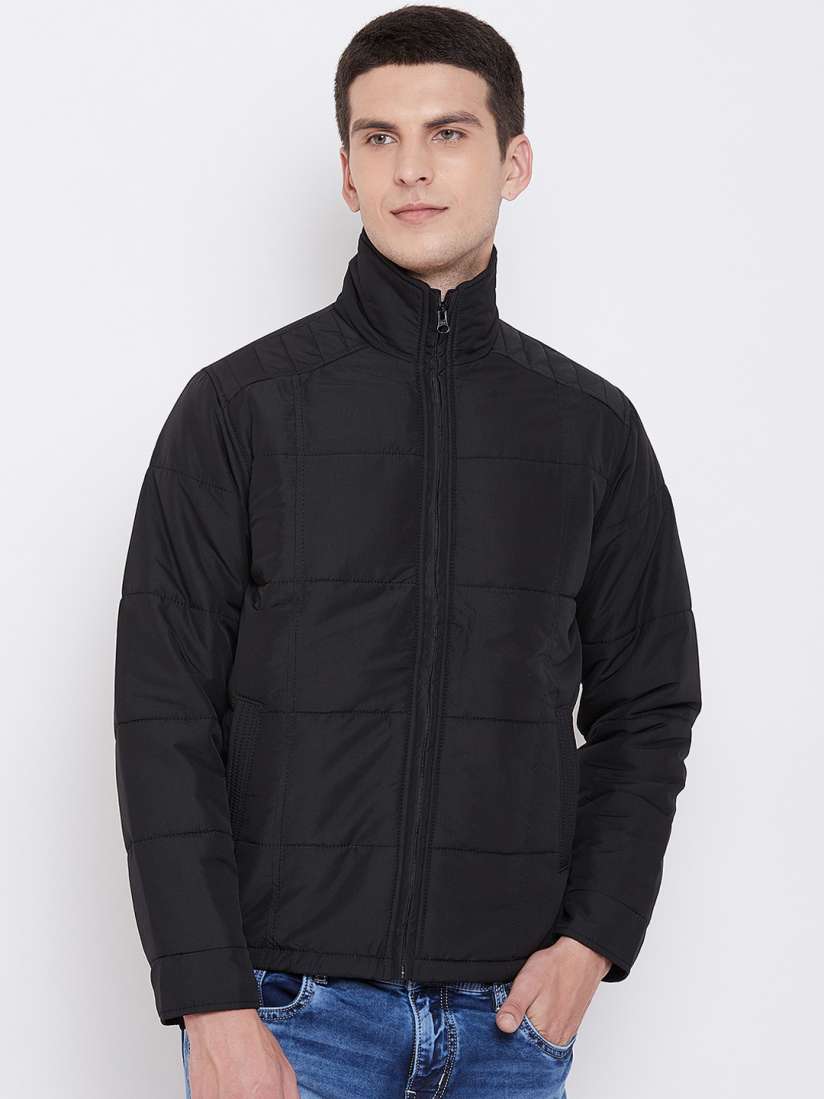Buy Spirit Men Black Solid Padded Jacket Jackets for Men 10600926 Myntra
