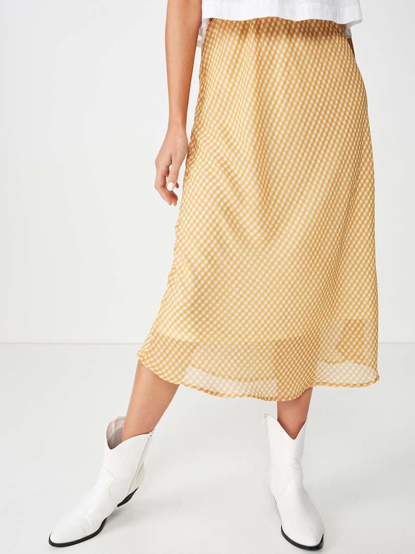 Gold skirt cotton on 2025