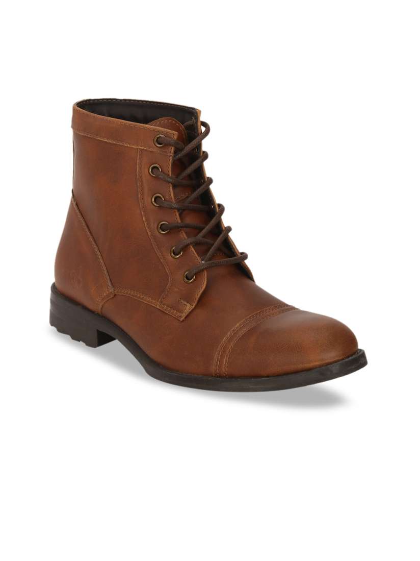 Buy Bond Street By Red Tape Men Brown Flat Boots Casual Shoes for Men 11307384 Myntra