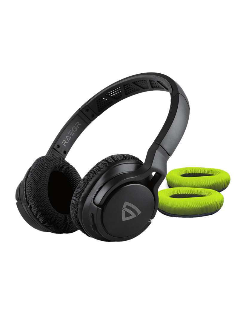 Buy RAEGR Men Green Black AirBeats 500 Wireless Headphones Headphones for Men 11331466 Myntra