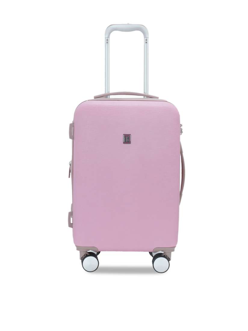 Buy IT luggage Pink Solid Optative Hard Sided Expandable Cabin Trolley Suitcase Trolley Bag for Unisex 11266930 Myntra