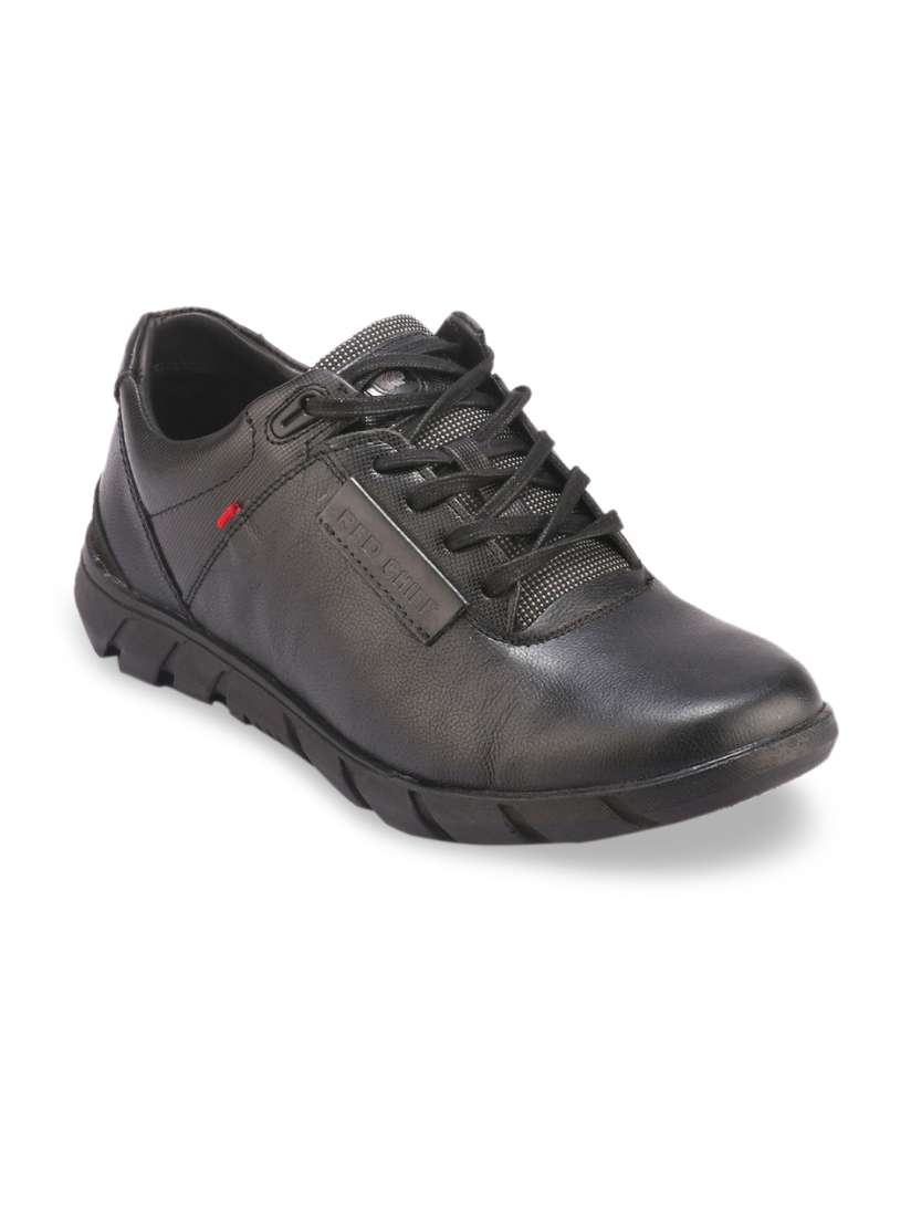 Buy Red Chief Men Black Leather Sneakers Casual Shoes for Men 11424116 Myntra