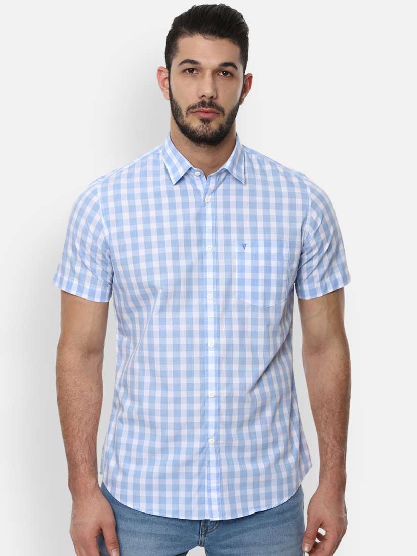 Van heusen sport men's checkered casual shirt outlet