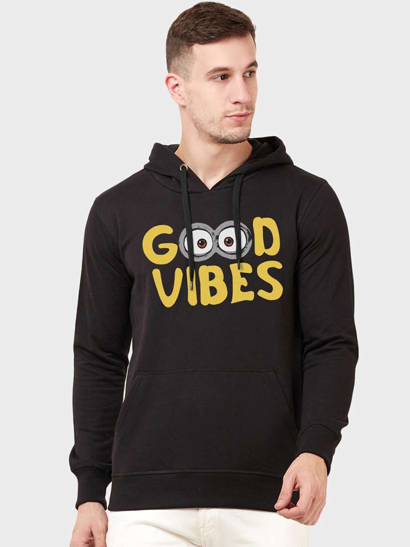 Black hoodie mens myntra 2025