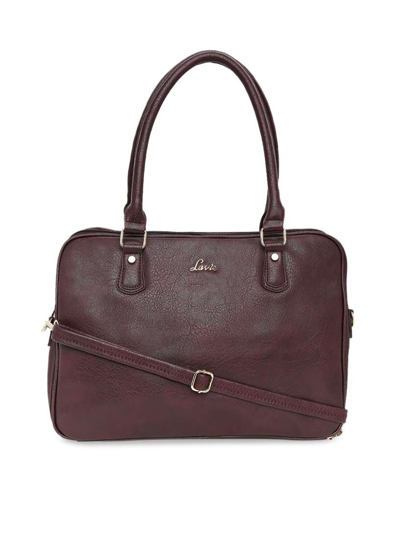 Buy Lavie Maroon Solid Handheld Bag Handbags for Women 11285006 Myntra
