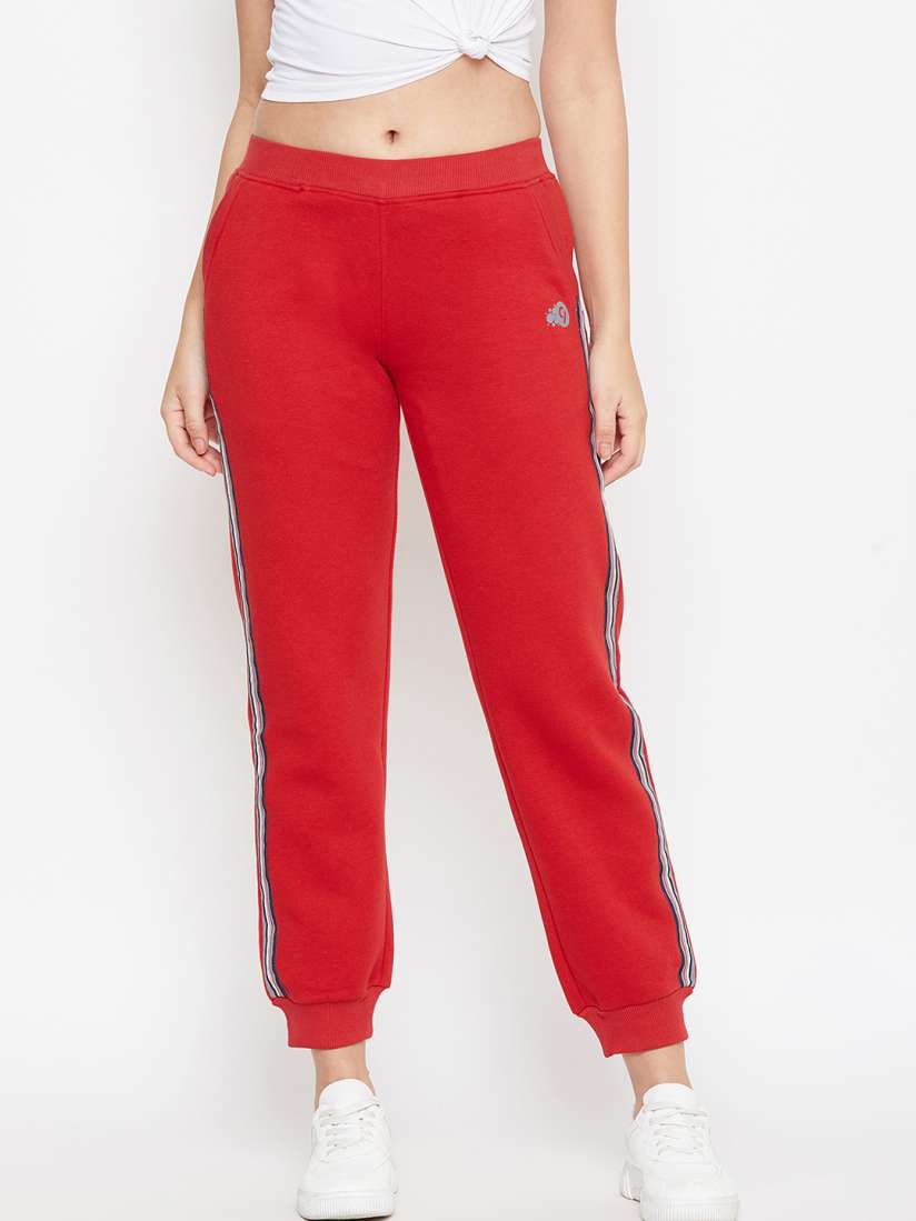 Buy C9 AIRWEAR Women Red Solid Joggers Track Pants for Women 11289268 Myntra