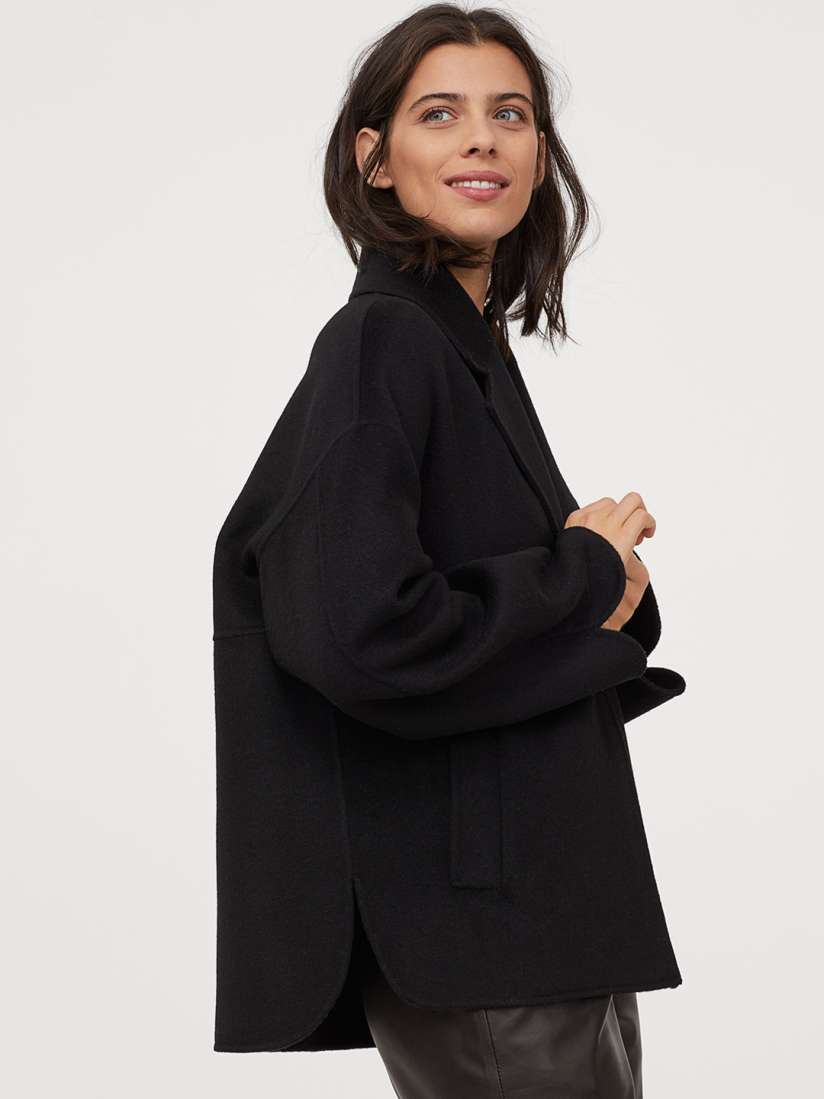 Short wool blend coat h&m sale