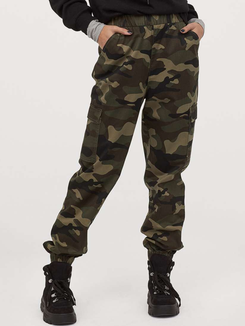 H&m camouflage trousers shop