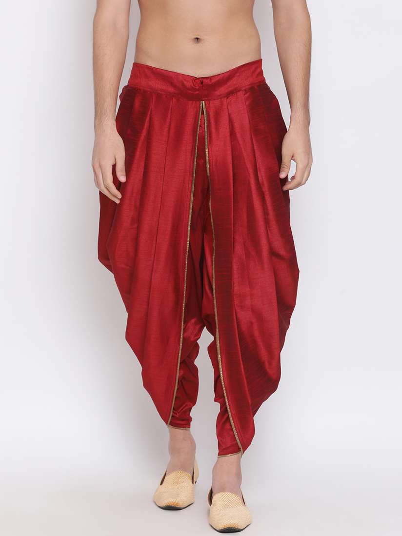 Buy VASTRAMAY Men Red Solid Dhoti Pants Dhotis for Men 12552326 Myntra