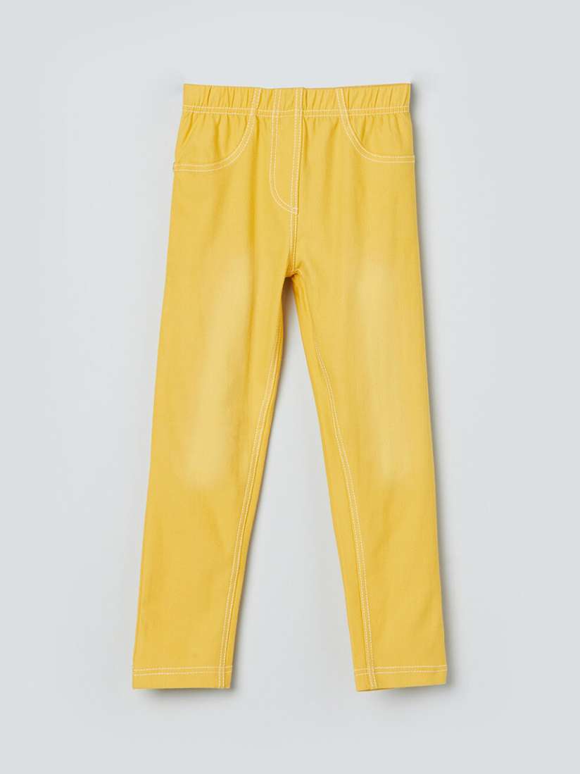 Girls yellow jeggings sale