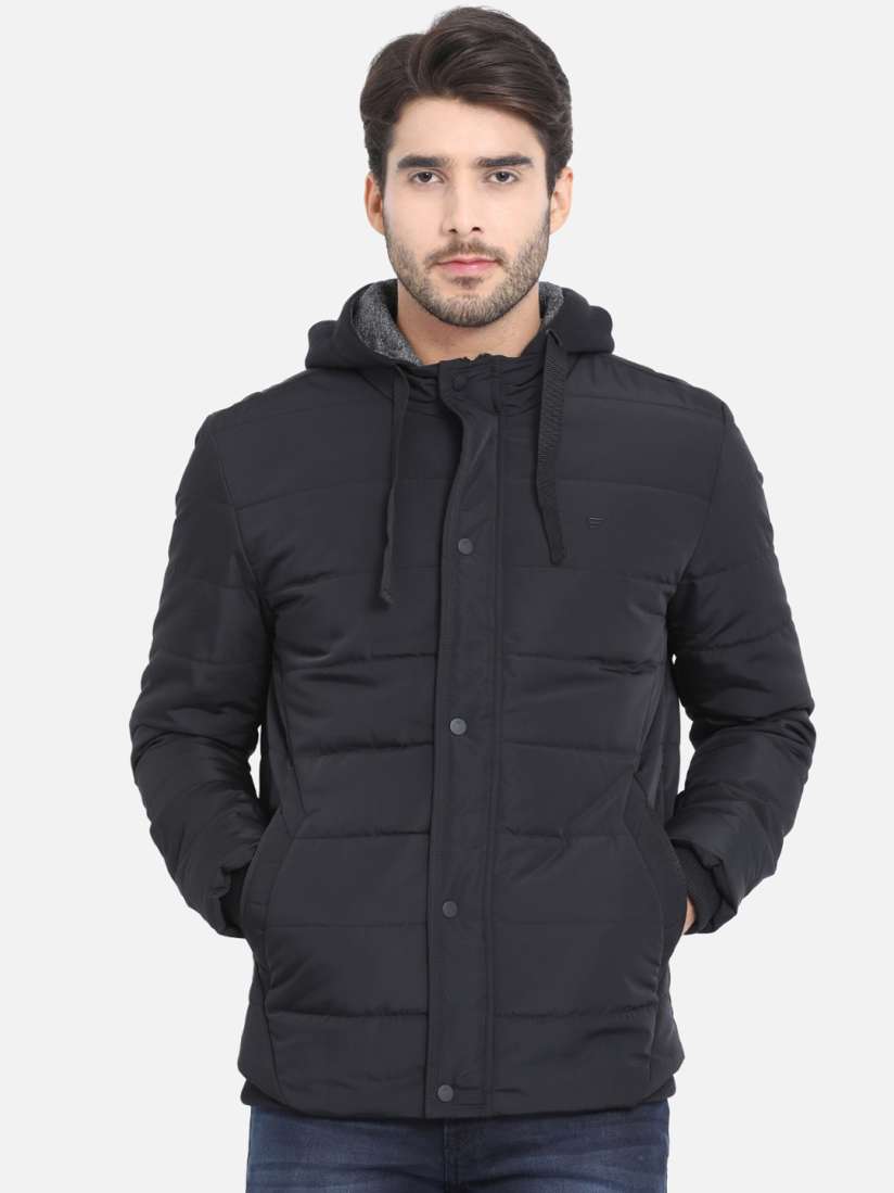 Buy t base Men Black Solid Lightweight Padded Jacket Jackets for Men 12732916 Myntra