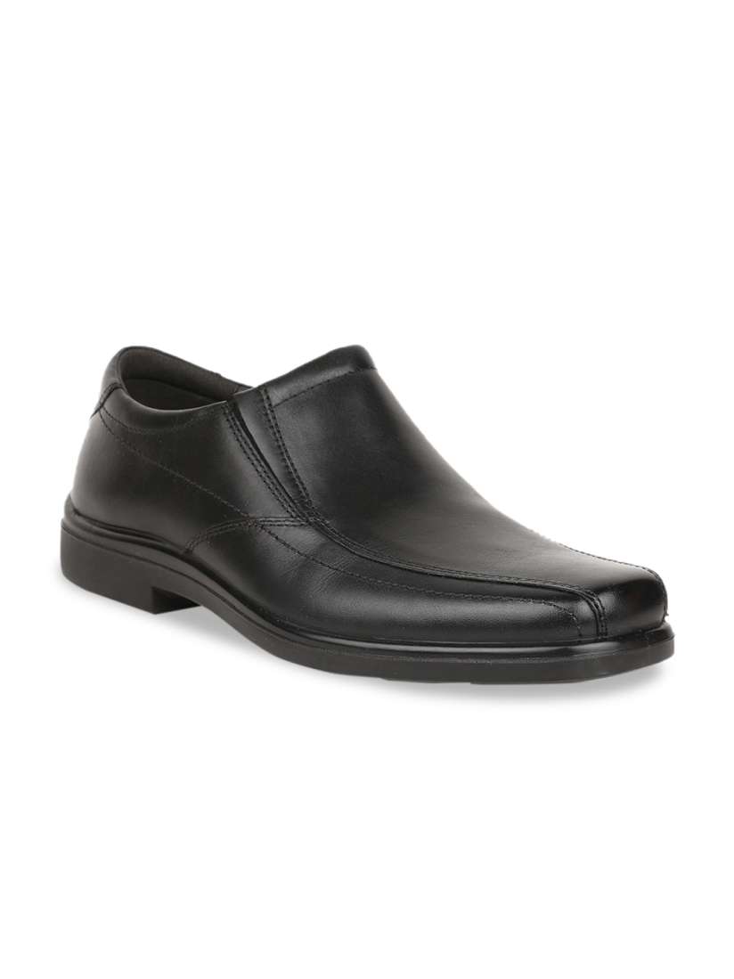 Buy Hush Puppies Men Black Solid Leather Formal Slip Ons Formal Shoes for Men 12755300 Myntra