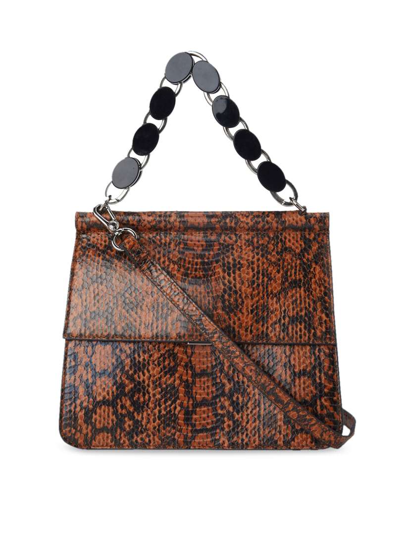 Buy CHARLES KEITH Tan Brown Printed Shoulder Bag Handbags for Women 12751186 Myntra