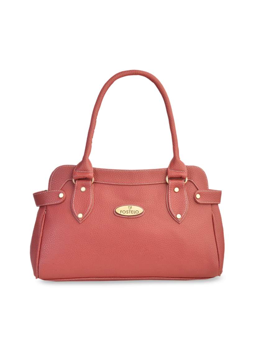 Buy Fostelo Coral Pink Solid Shoulder Bag Handbags for Women 12793500 Myntra
