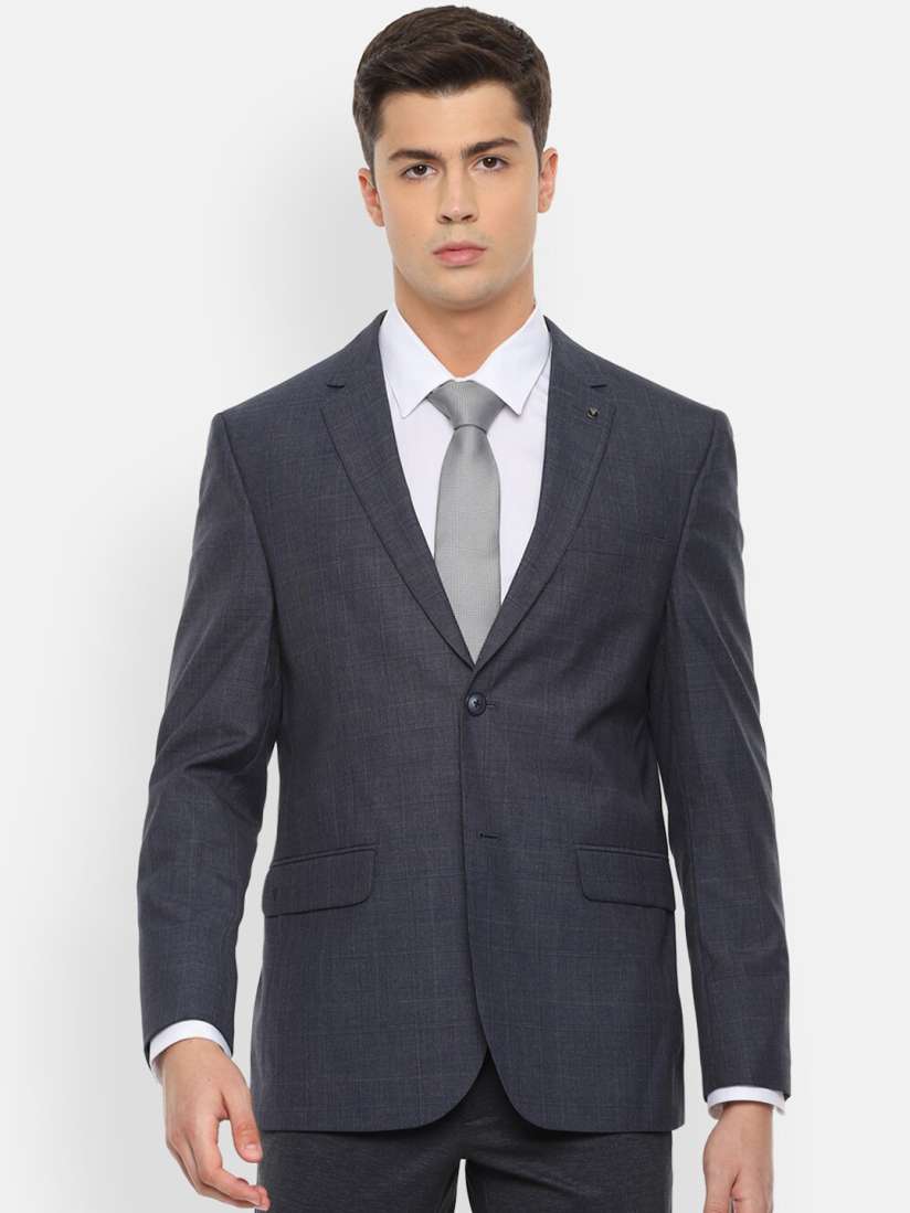 Van heusen checked blazers top