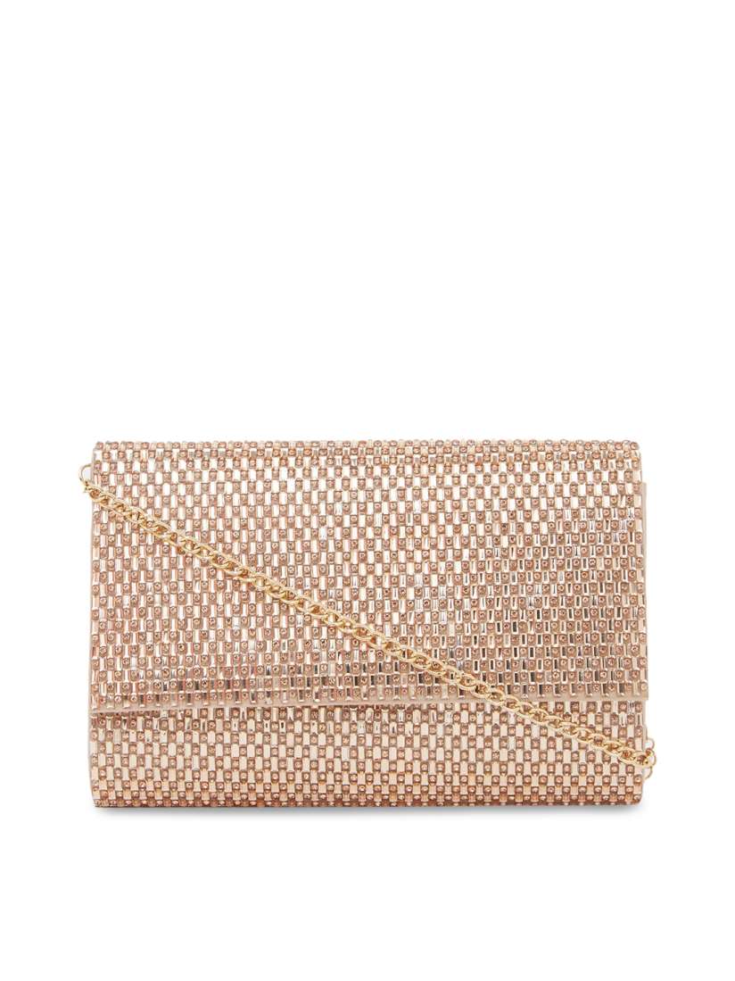 Buy ALDO Rose Gold Embellished Sling Bag Handbags for Women 12837316 Myntra