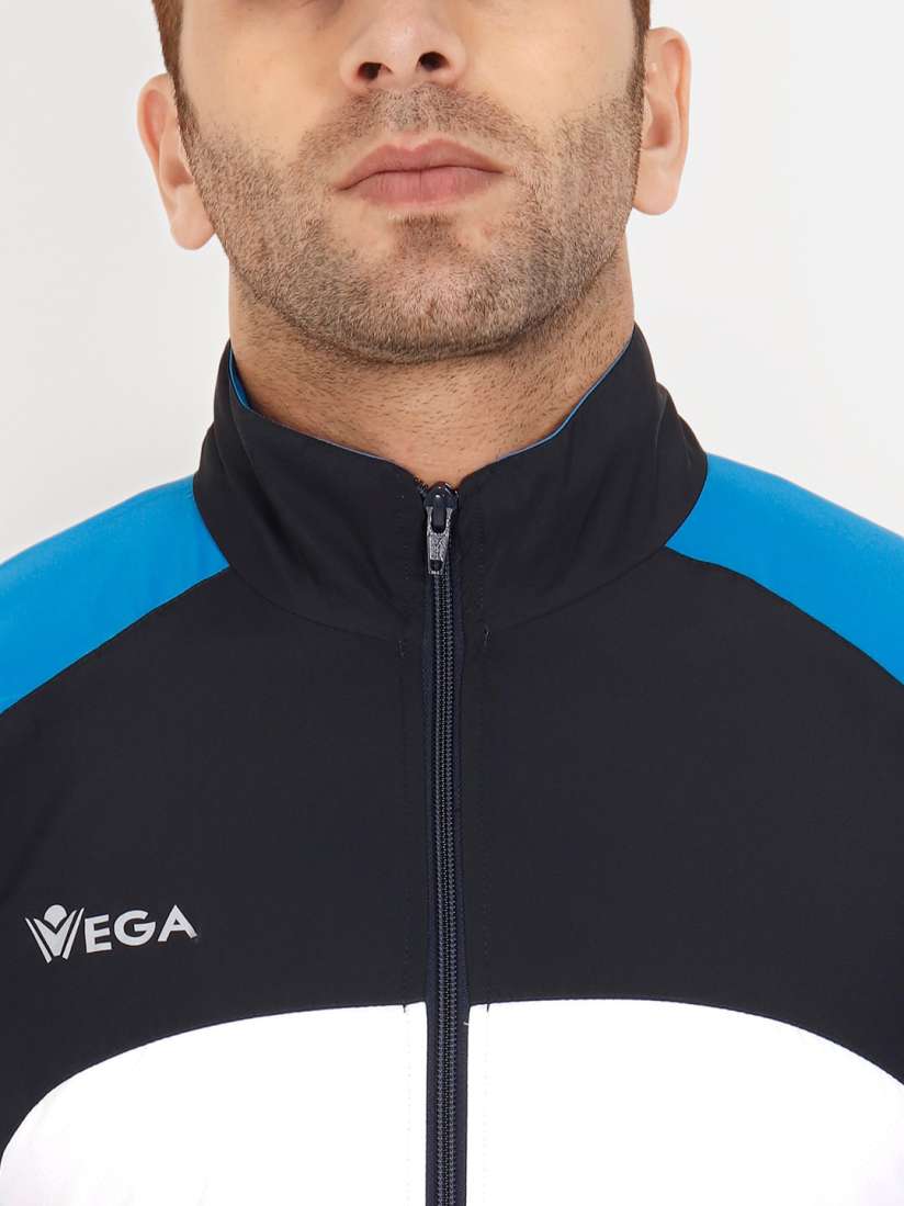 Buy VEGA Men Blue White Colourblocked Comfort Fit Running Gym Training Tracksuit Tracksuits for Men 12846246 Myntra