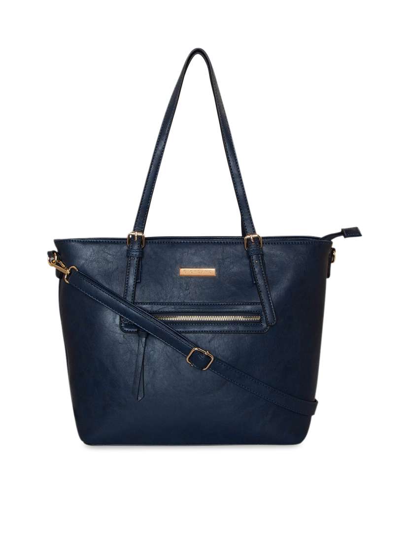 Buy GIORDANO Navy Blue Solid Tote Bag Handbags for Women 12656460 Myntra