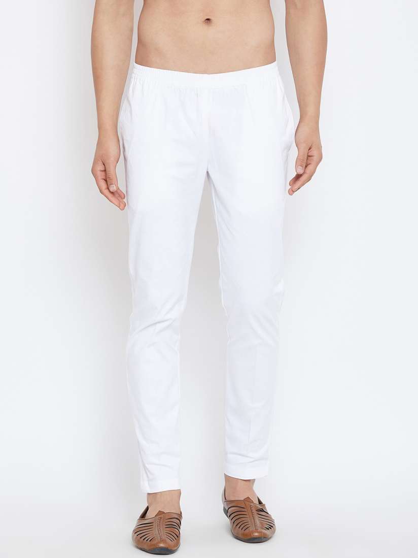 Buy See Designs Men White Solid Pyjamas Pyjamas for Men 12670430 Myntra