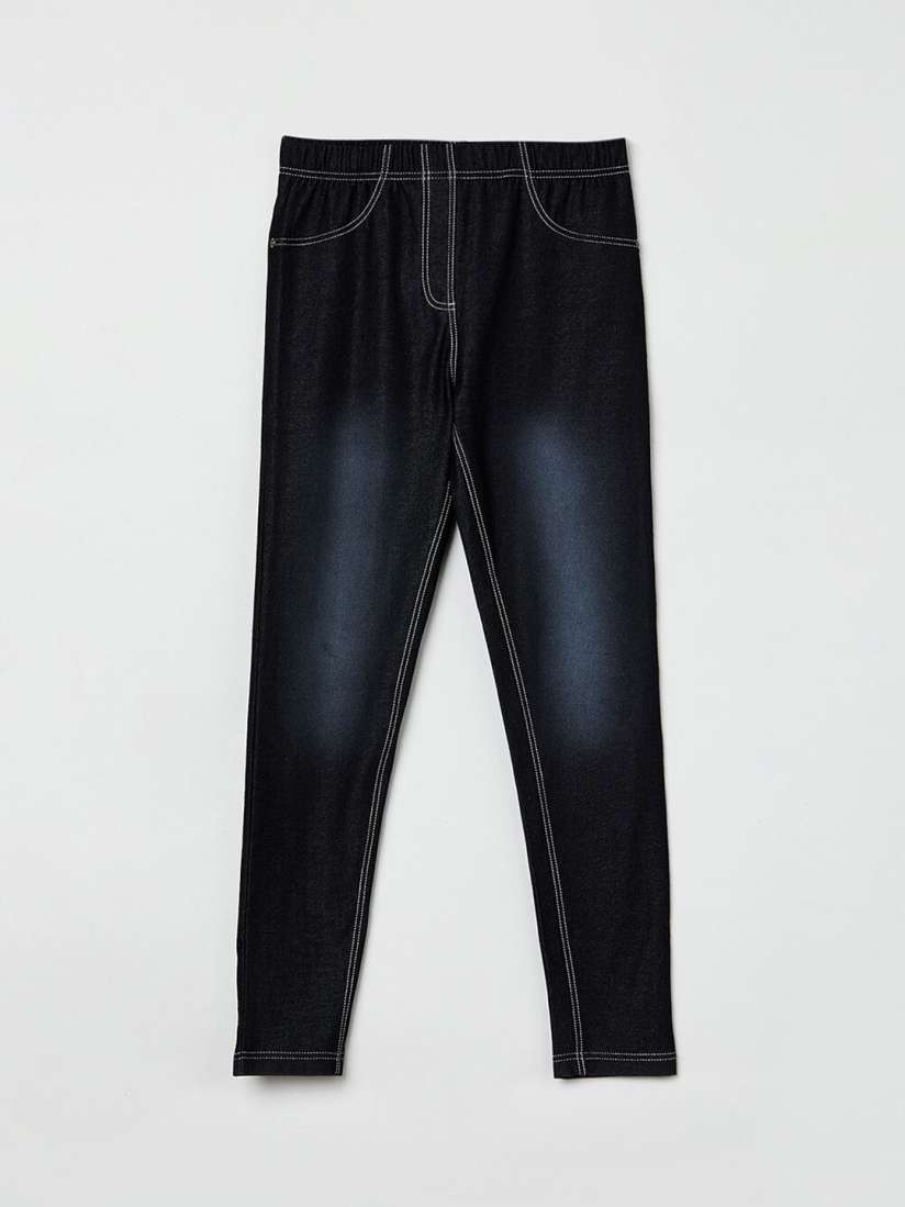 Girls jeggings black top