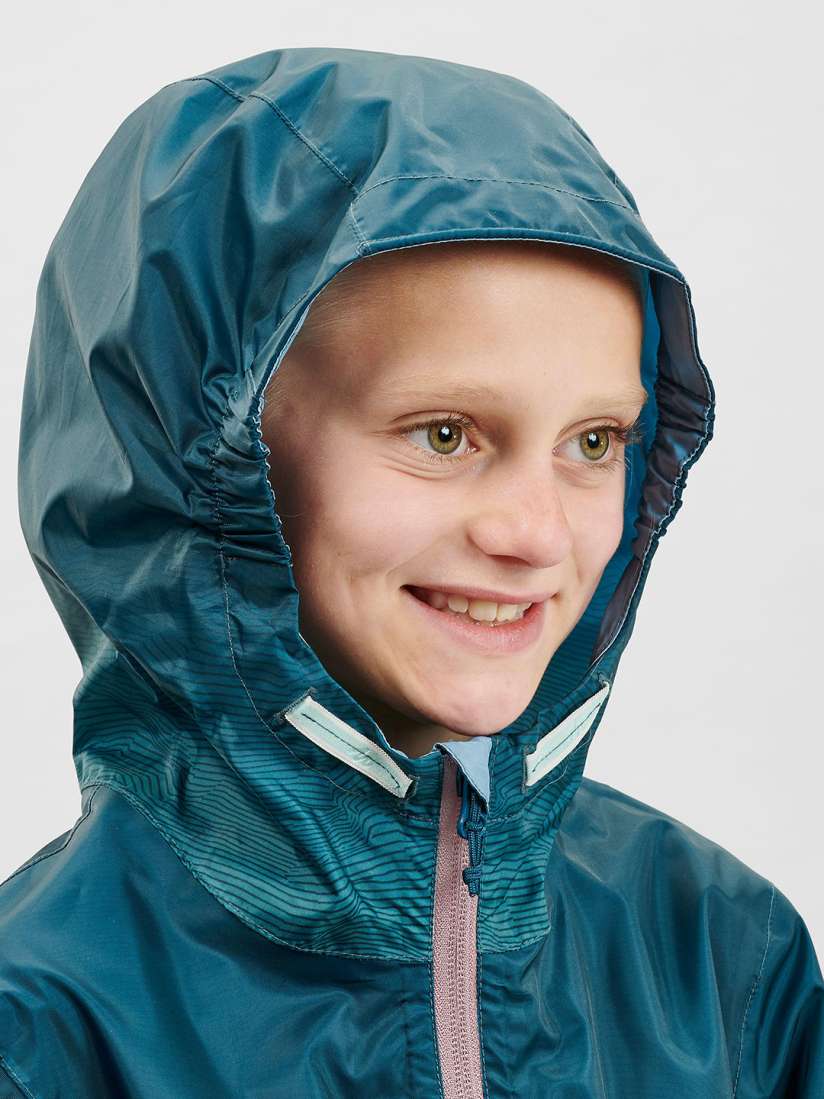 Buy Quechua By Decathlon Kids Turquoise Blue Printed Rain Jacket Rain Jacket for Unisex Kids 12942044 Myntra