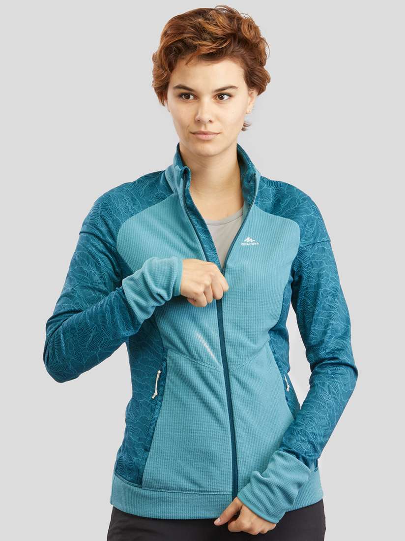 Buy Quechua By Decathlon Women Turquoise Blue Colourblocked Insulator Sporty Jacket Jackets for Women 12941984 Myntra