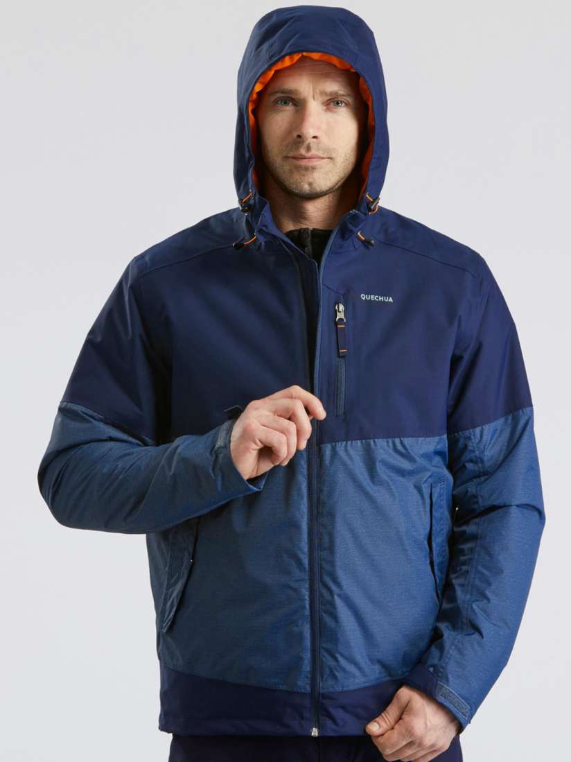 Buy Quechua By Decathlon Men Blue Colourblocked Waterproof Snow Hiking Jacket SH100 X WARM Jackets for Men 12941920 Myntra