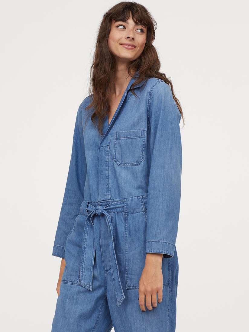 H&m boiler suit denim discount