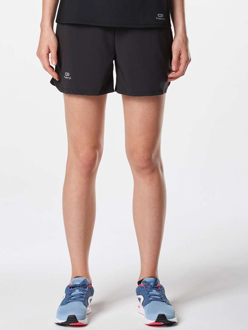 Buy Kalenji By Decathlon Women Black Solid Regular Fit Running Shorts Shorts for Women 12960286 Myntra