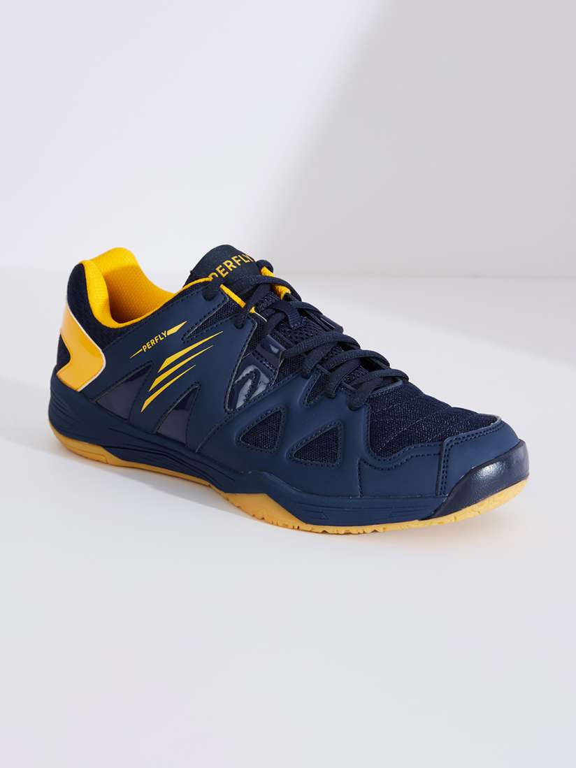Buy PERFLY By Decathlon Men Navy Blue Synthetic Badminton Shoes Sports Shoes for Men 12983916 Myntra
