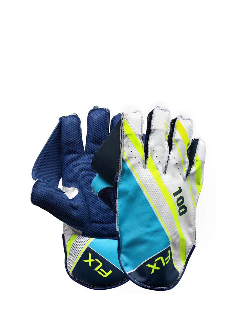 Buy FLX By Decathlon Blue Cricket Wicket Keeping Gloves Gloves for Unisex 13021770 Myntra