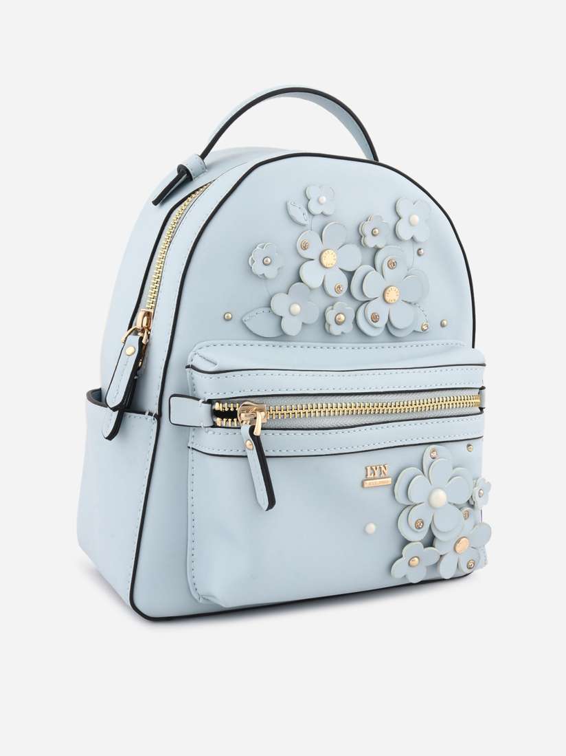 Buy LYN Women Blue Solid Backpack Backpacks for Women 12993336 Myntra