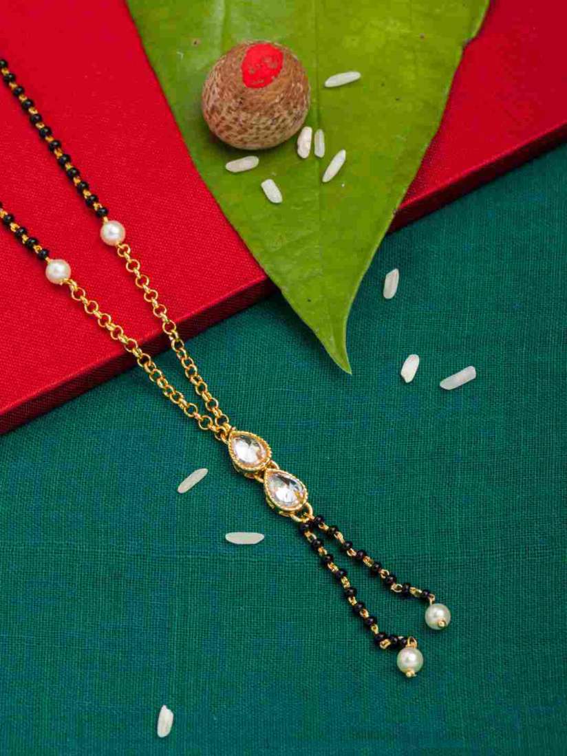 Buy Sia Art Jewellery Gold plated Black Beaded Mangalsutra Mangalsutra for Women 12992578 Myntra