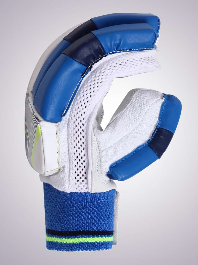 Buy FLX By Decathlon Men White Blue Colourblocked Latex Cricket Batting Gloves Gloves for Unisex 13021778 Myntra