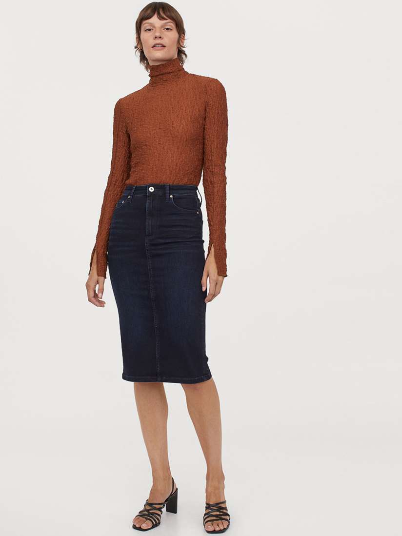 Denim pencil skirt h&m shop