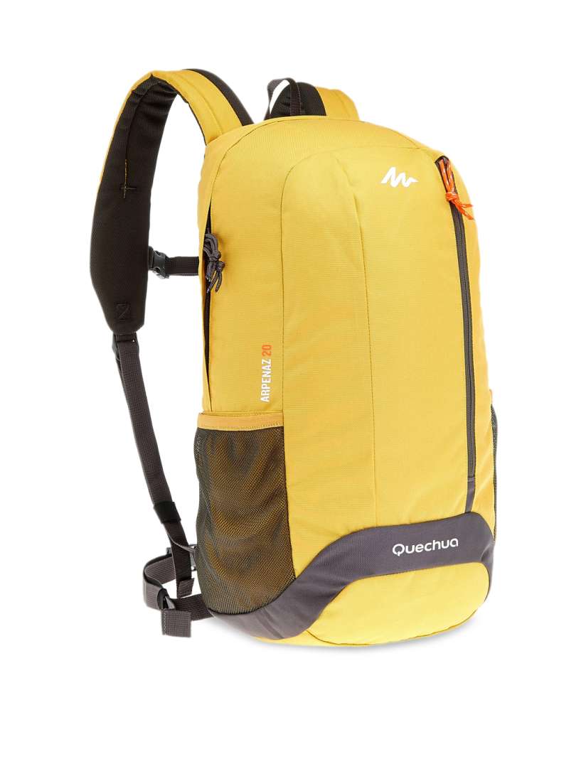 Buy Quechua By Decathlon Unisex Yellow Solid Hiking Backpack Backpacks for Unisex 13029374 Myntra