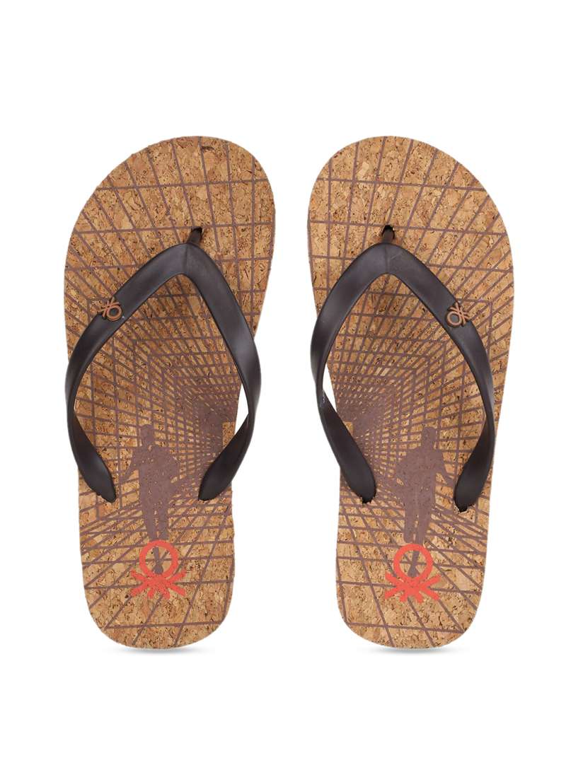 Buy United Colors of Benetton Men Brown Printed Thong Flip Flops Flip Flops for Men 13022910 Myntra